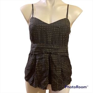 Marc by Marc Jacob 100% silk Polkadot tank top